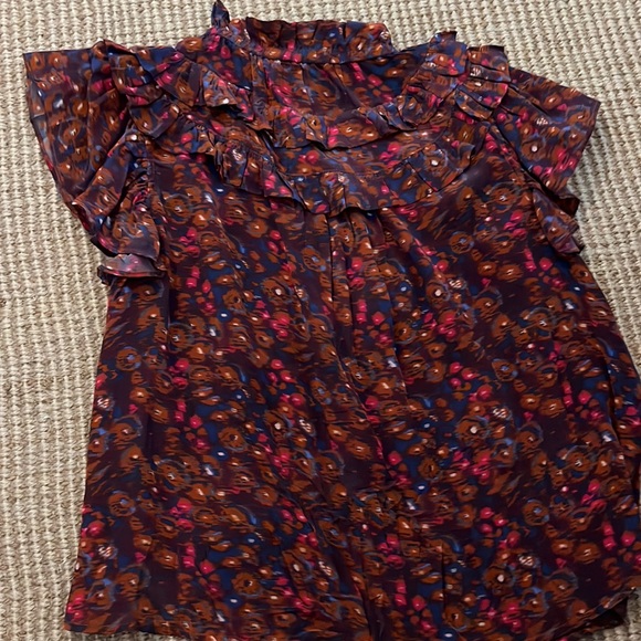 Sea Flutter sleeve Top - Picture 4 of 4